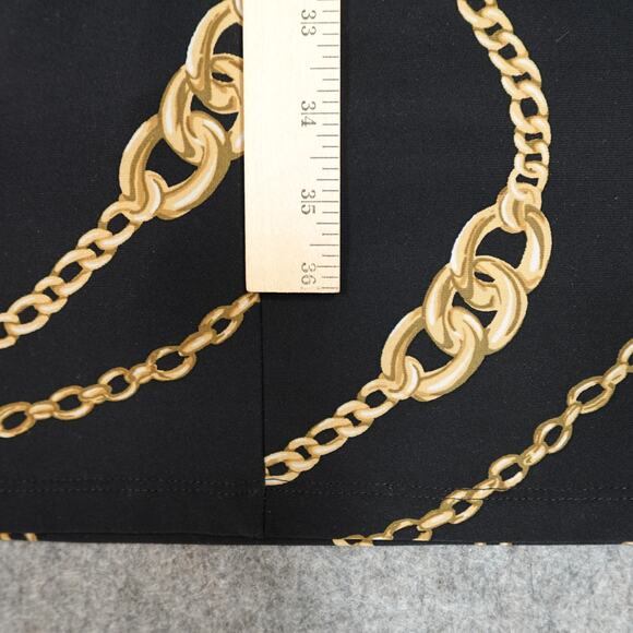 Ralph Lauren Dress Womens 18W Jersey Sheath Midi Bit Bridle Chain Equestrian - Picture 9 of 10